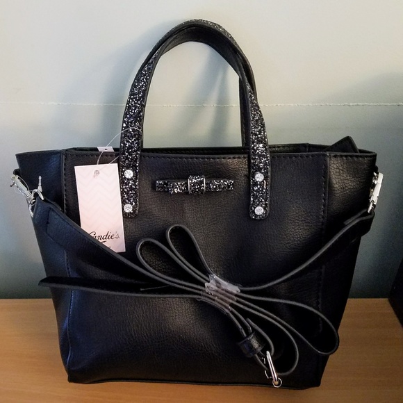 Candie's Handbags - Candie’s Bryant Satchel Purse Handbag Black NWT!